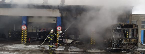POŻAR ZAJEZDNI MZK